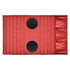 Esteira Bandeja Sofá Porta Copos E Controles Corino Vermelha