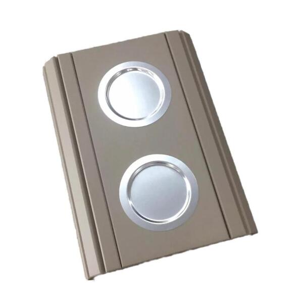 Esteira Braço De Sofá Porta Copos De Alumínio Bege Nude