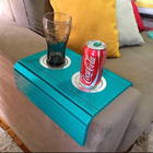 Esteira Decorativa Laqueada Apoio Sofá Alumínio Azul Tiffany