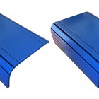 Esteira Decorativa Laqueada Apoio Suporte Sofá Lisa Azul Bic