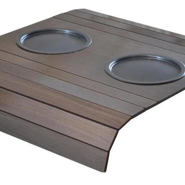 Esteira Porta Copos + Porta Controle - Tabaco