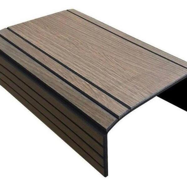 Esteira Reto Flexível Para Braço Sofá Tabaco.