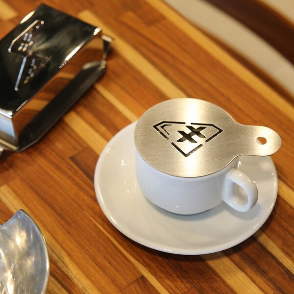 Estêncil Decorar Café/cappuccino Inox Escovado- Maxx Diamond