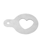 Estêncil Para Decorar Café/cappuccino Inox Escovado- Coração