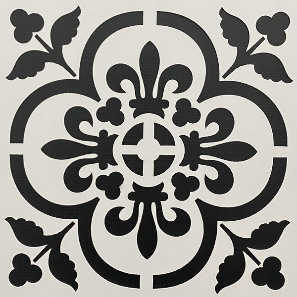 Estencil Para Pintura De Parede Chao Revestimento Placas Gaba