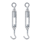 Esticador Gancho e Olhal 3/16" 40Kgf Aço Carbono 2 peças