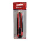 Estilete Alma De Aço Emborrachado Largo 18mm - Mister