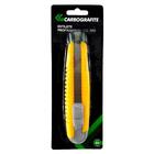 Estilete Cg 300 Com 3 Lâminas 18mm De Aço Com Trava - Carbogr