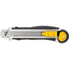 Estilete Largo 18mm Corpo Metálico Com Guia Botão Trava E Pa