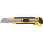 Estilete Largo 25mm Corpo Plástico Com Guia Metálica Botão T