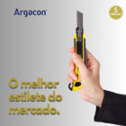 Estilete Profissional Emborrachado Trava Argacon Kit 5 Unid