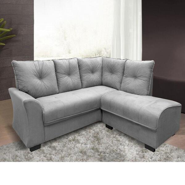 Estofado Dinamarca Canto 300 Gold Cinza