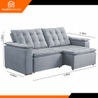 Estofado Douro 2 Lugares 180cm Veludo Paris Talento Móveis