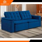 Estofado Douro 2 Lugares 220cm Veludo Paris Talento Móveis