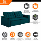 Estofado Douro 2 Lugares 220cm Veludo Paris Talento Móveis