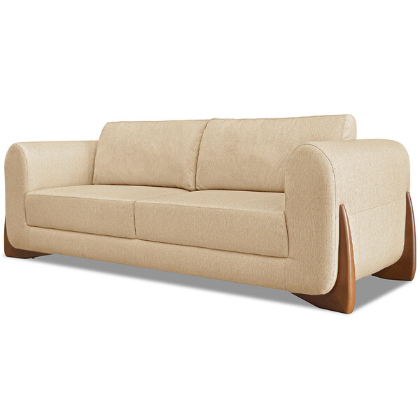 Estofado Glamour 220 cm Almofadas Soltas Molas Bonel Comprefl