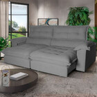 Estofado Hellen Aconchego 3 Lugares Retrátil Reclinável 2,70