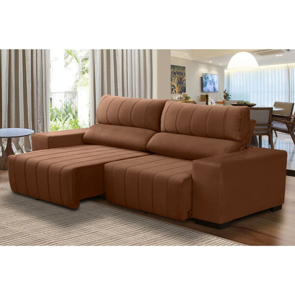 Estofado Jandaia Lucca Retrátil Reclinável 2,20