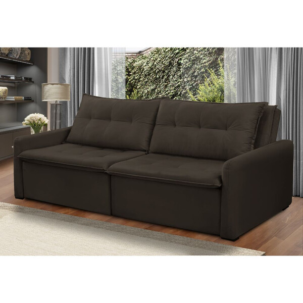 Estofado Jandaia Slim Bicama 2 Lugares Com Encostos Reclináve