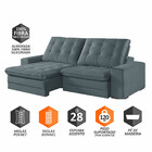 Estofado Lexus 210 Veludo Paris Pés De Madeira Talento Móveis