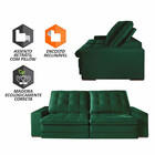 Estofado Lexus 290 Veludo Paris Pés De Madeira Talento Móveis