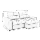 Estofado Lyra Retrátil E Reclinável Kappesberg