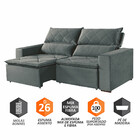 Estofado Milan 2 Lugares 200 Veludo Paris Pés De Madeira Tale