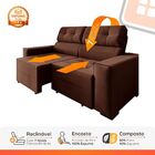 Estofado Monaco 2.00m Retrátil Reclinável Com Espuma D-26 - M