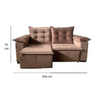 Estofado Moscou Retrátil E Reclinável Abilio