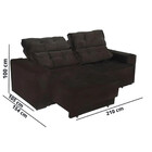 Estofado Paraná Veneza 3 Lugares Retrátil Reclinável 4049