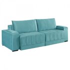 Estofado Retrátil 190cm Línea  Verde/água