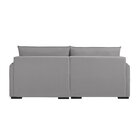 Estofado Retrátil 220cm Urban  Cinza/preto