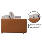 Estofado Retrátil 260cm Com Usb Urban  Bege/paçoca