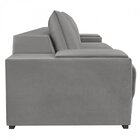 Estofado Retrátil Com Baú 230cm E Com Usb Línea  Cinza Claro