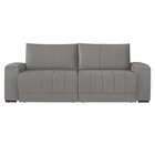 Estofado Retrátil Com Baú 230cm Línea  Cinza Claro