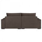 Estofado Retrátil Com Baú 290cm Línea  Marrom