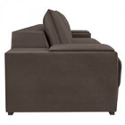 Estofado Retrátil Com Baú 290cm Línea  Marrom