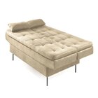 Estofado Sofá Cama Flip 90x185x90cm Bege