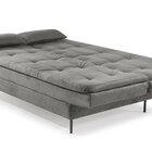 Estofado Sofá Cama Flip 90x185x90cm Cinza