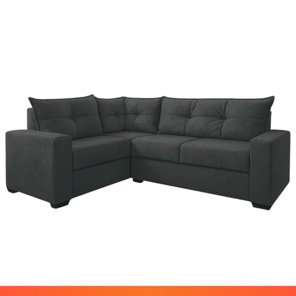 Estofado Sofá De Canto 5 Lugares Veneza Com Espuma D-26 E Est