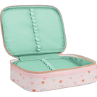Estojo Box Académie Feminino Lilás Com Corações Tilibra