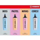 Estojo Caneta Marca Texto Stabilo Boss 4 Cores