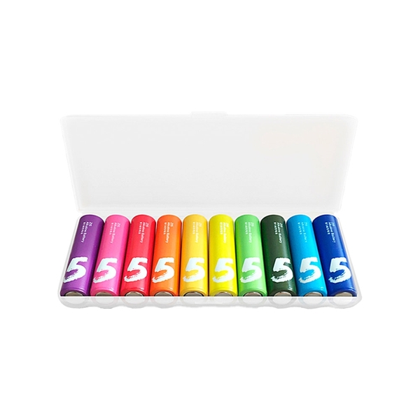 Estojo Com 10 Unidades De Pilha Alcalina Aa Zi5 Zmi Colorido U