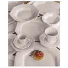 Estojo Com 24 Xícaras Café Com Pires Prisma Porcelana Branca