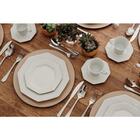 Estojo Com 24 Xícaras Café Com Pires Prisma Porcelana Branca