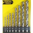 Estojo De Brocas Para Metal Completo Com 8 Peças De 3 A 10mm