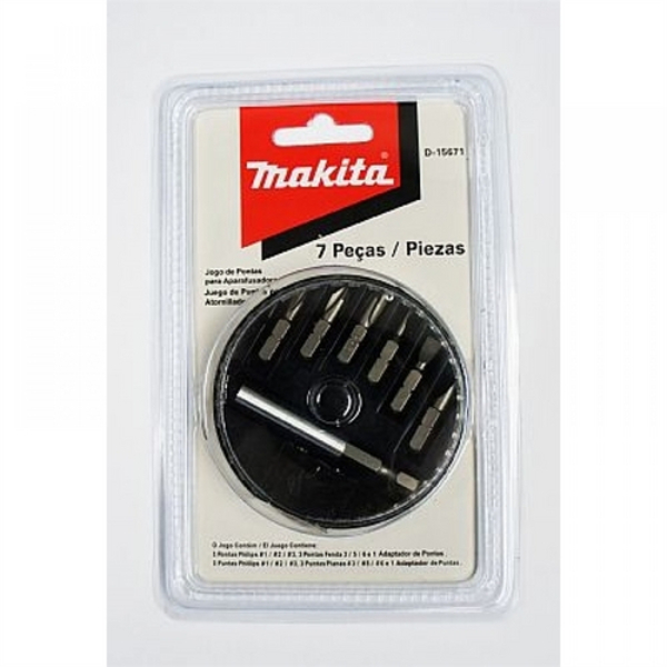 Estojo De Plástico Com 6 Bits - D-15671 - Makita Original