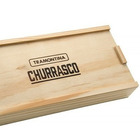 Estojo Madeira Facas Inox Churrasco 6pçs Tramontina 66962594