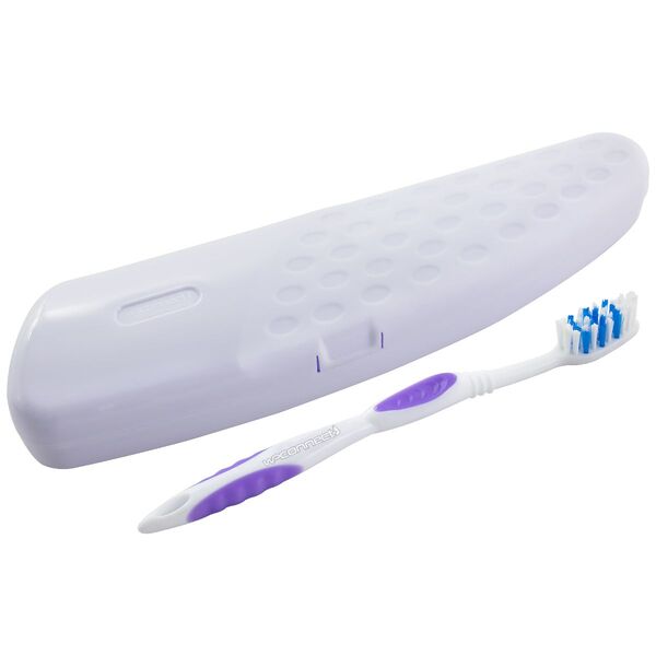 Estojo Multiuso Porta Escova De Dentes Portátil - Branco