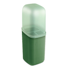 Estojo para Escova de Dente de Plástico Verde Usual Utilidades
